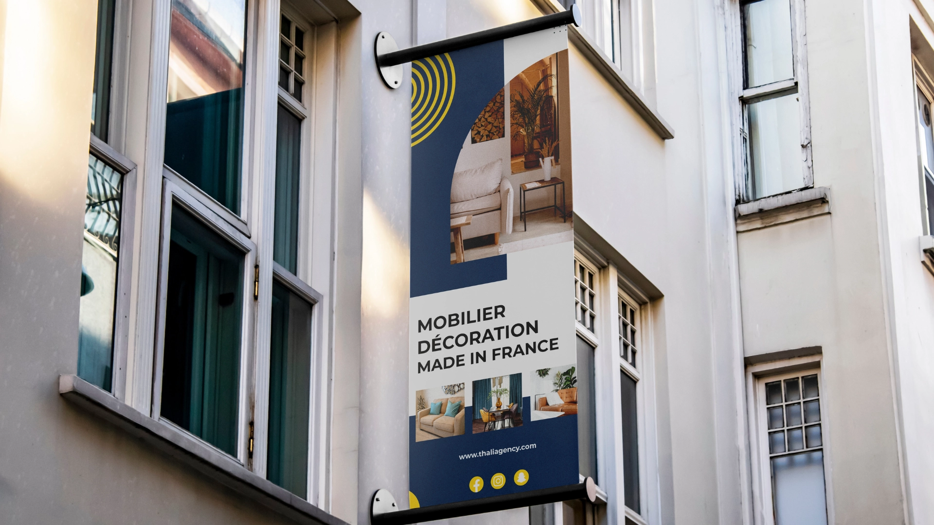 Signaletique d'une Boutique ameublements