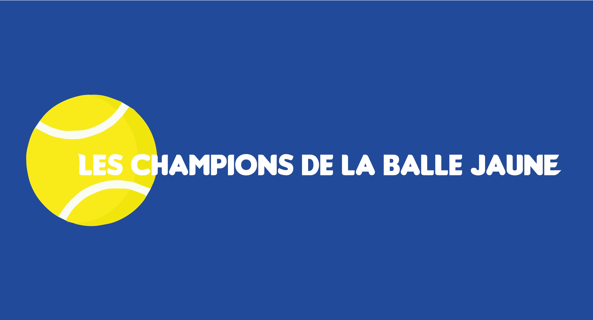 Logo du club de tennis les champions de la balle jaune