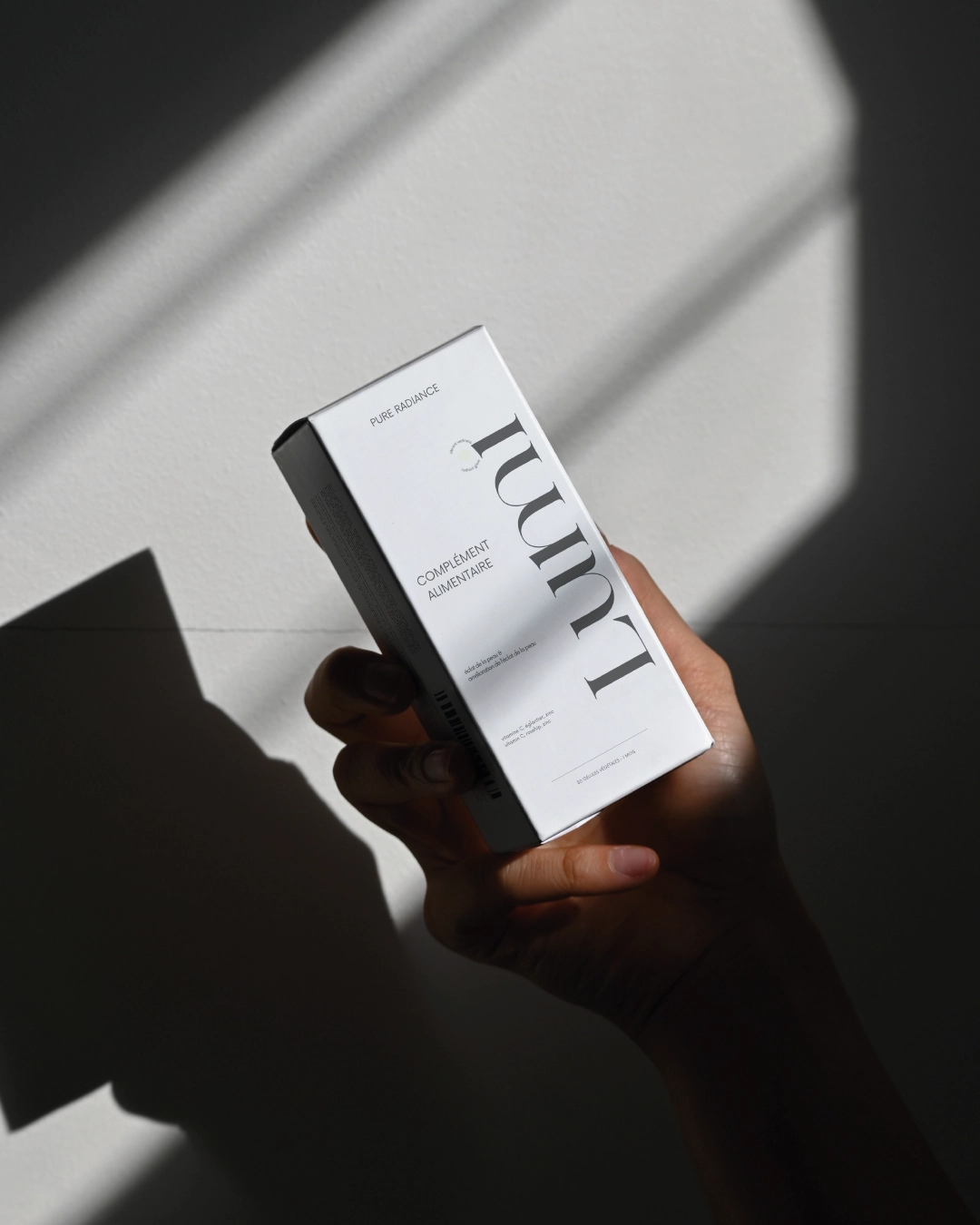Packaging de la marque de cosmétique Lumi