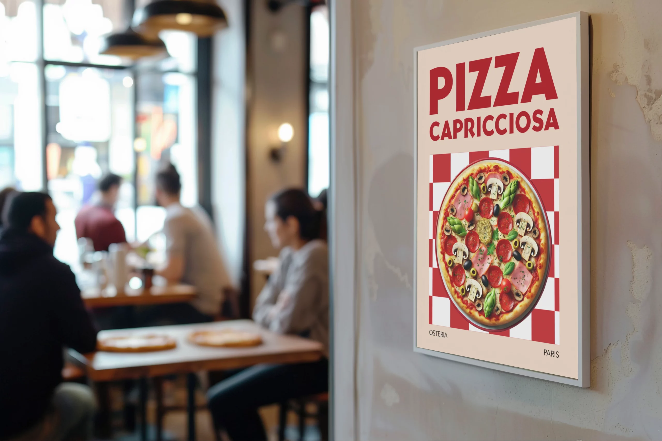 Affiche de la pizzeria Osteria